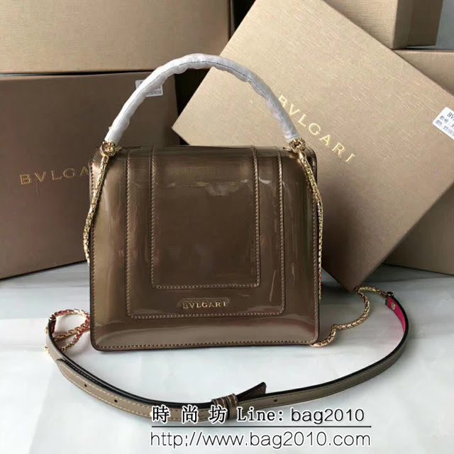 BVLGARI寶格麗 全球限量款 新琺瑯Serpenti三層蛇頭包 可手提肩背 38329 FYD1264